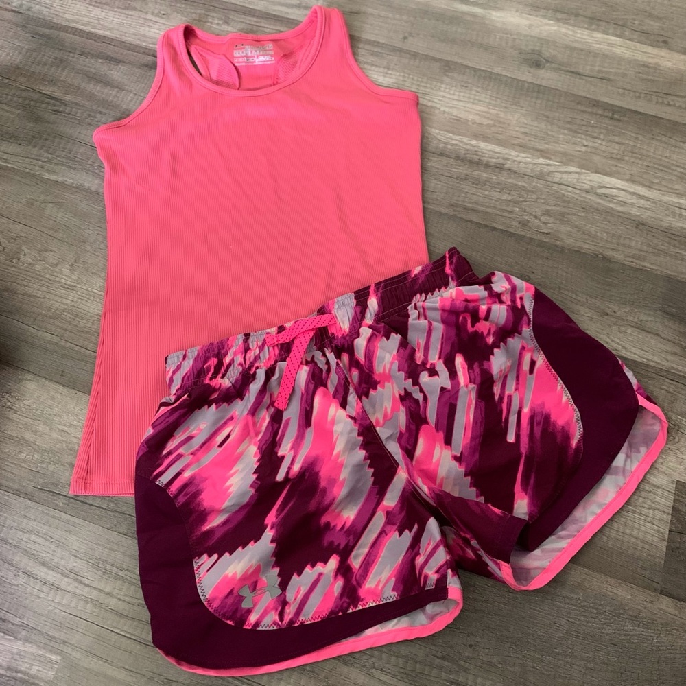Under Armour Shorts and Tank Outfit YL